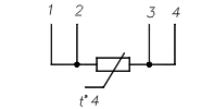 схематическое изображение соединений внутренних проводников